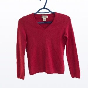 Cashmere Sutton Studio Pink V Neck Sweater sweater